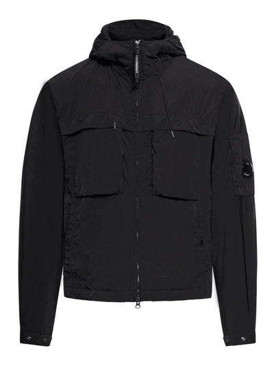 C.p. Company Chrome-r Hooded Jacket In Black