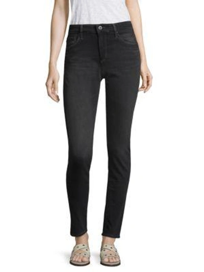 Ag Farrah High-rise Skinny Jeans In Grey Mist