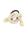 COLETTE MALOUF Leather Pretzel Ponytail Holder