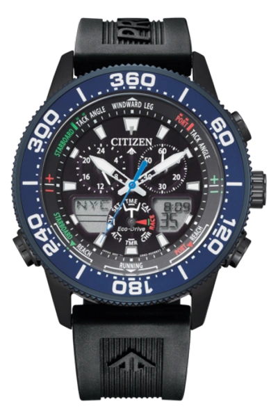 Pre-owned Citizen Promaster Jr4065-09e Eco-drive Marine Yacht Perpetual Calendar Limited