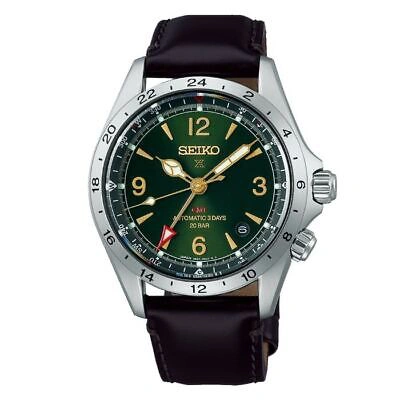 Pre-owned Seiko Prospex Alpinist Sbej005 Green Mechanical Automatic Men's Watch In Box