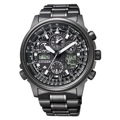 Pre-owned Citizen Promaster Sky Eco-drive Dlc Jy8025-59e Black Men's Watch In Box