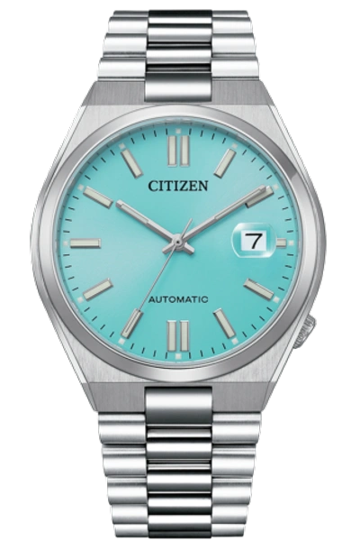 Pre-owned Citizen Silver Mens Analogue Watch Tsuyosa Nj0151-88m