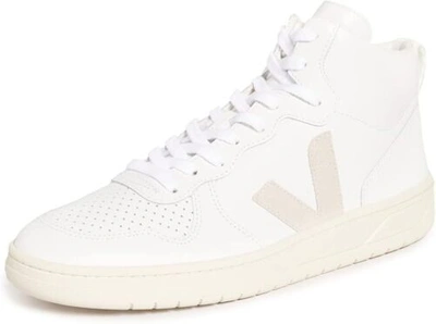 Pre-owned Veja Women's V-15 Sneakers In Extra-white/natural