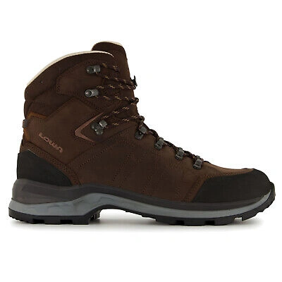 Pre-owned Lowa Mens Boots Trekker Ll Casual Lace Up Ankle Hiking Outdoor Nubuck In Brown