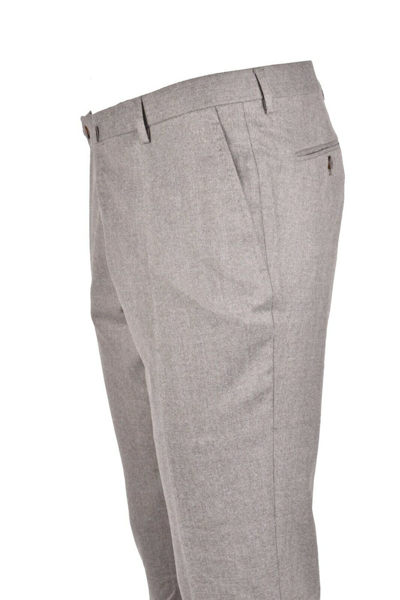 Pre-owned Stile Latino Collection  -attolini Flannel Trousers Eu 60 Us 50 Wool Beige