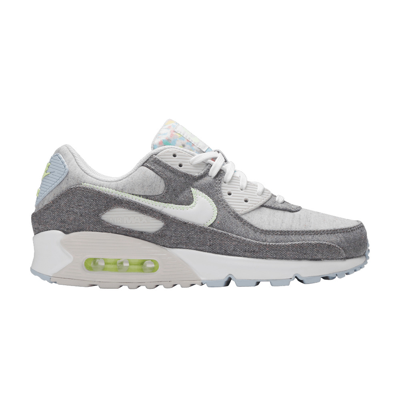 Pre-owned Nike Air Max 90 Recycled Canvas Pack Ck6467-001 In White