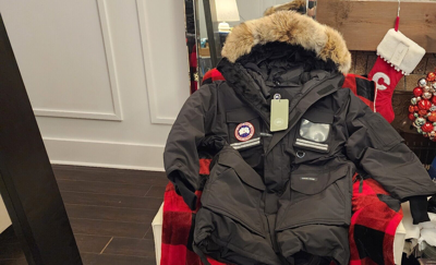 Pre-owned Canada Goose 2024 Grey Label "black"  Snow Mantra "xl" Fits 2xl-3xl Parka Jacket In Gray