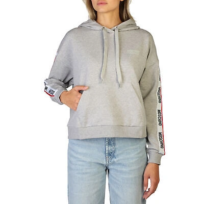 Pre-owned Moschino Sweatshirts  1704-9004 Women's Grey 129677 Clothing Original Outlet In Gray