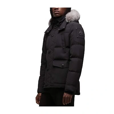 Pre-owned Moose Knuckles Round Island Jacket Mens Style : M39mj122 In Black/frost