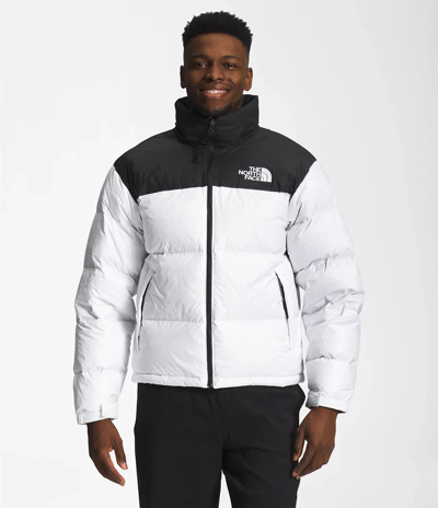Pre-owned The North Face 1996 Nuptse Nf0a3c8dla9 Men's White Black Puffer Jacket L Ncl368