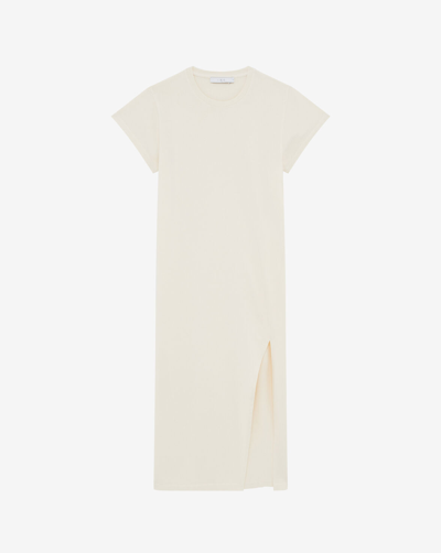 Iro Cotton Litonya Midi Dress In Whi11