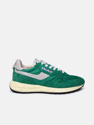 Autry Green Suede Blend Sneakers