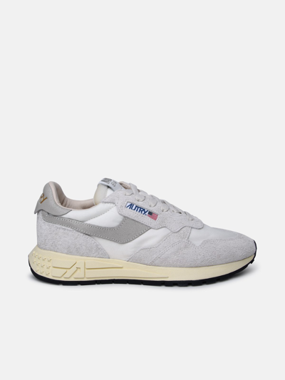 Autry Two-tone Leather Sneakers In White