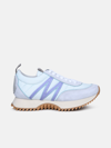 MONCLER 'PACEY' SNEAKERS IN LIGHT BLUE POLYAMIDE
