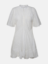 MARANT ETOILE 'SLAYAE' WHITE COTTON DRESS