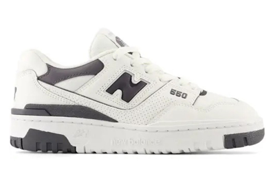 Pre-owned New Balance 550 White Anthracite (gs) In White/anthracite