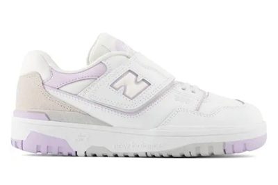 Pre-owned New Balance 550 White Lilac (ps) In White/lilac