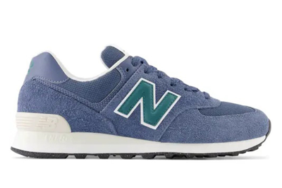 Pre-owned New Balance 574 Navy Green In Navy/green