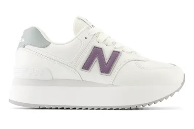 Pre-owned New Balance 574 White Nori Pink (women's) In White/nori/pink