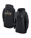 NIKE WOMEN'S NIKE BLACK NEW ORLEANS SAINTS 2023 SIDELINE CLUB FLEECE PULLOVER HOODIE