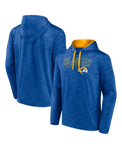 Fanatics Men's  Heather Royal Los Angeles Rams Hook And Ladder Pullover Hoodie