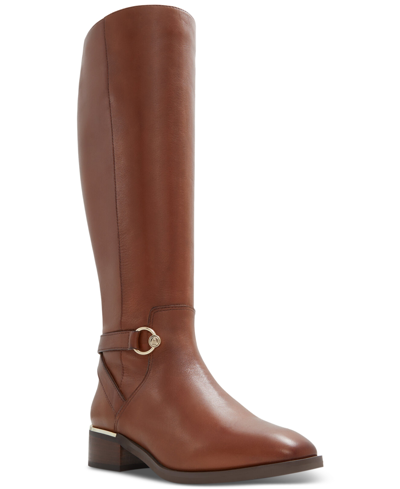 Aldo Women's Eterimma Wide-calf Knee-high Riding Boots In Rust