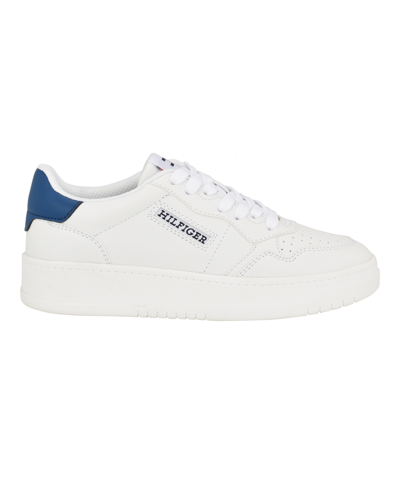 Tommy Hilfiger Women's Dunner Casual Lace Up Sneakers In White,blue