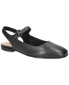 Bella Vita Andie Womens Leather Square Toe Mary Janes In Black Leather