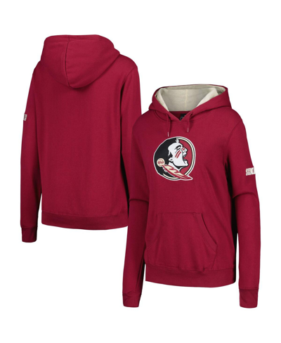 Stadium Athletic Women's  Garnet Florida State Seminoles Big Logo Pullover Hoodie