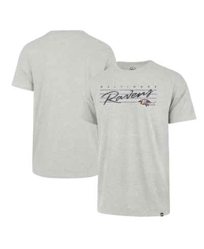47 Brand Men's ' Gray Distressed Baltimore Ravens Downburst Franklin T-shirt