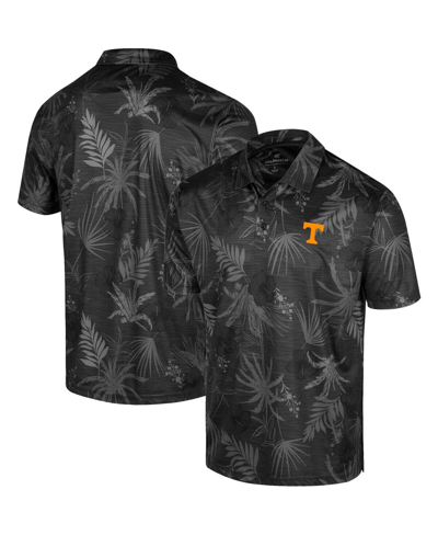 Colosseum Men's  Black Tennessee Volunteers Palms Team Polo Shirt