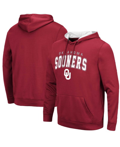 Colosseum Men's Oklahoma Sooners Resistance Pullover Hoodie In Crimson