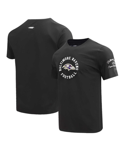 Pro Standard Men's  Black Baltimore Ravens Hybrid T-shirt