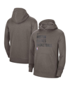 Nike Unisex  Olive Golden State Warriors 2023/24 Performance Spotlight On-court Practice Pullover Hoo In Heather Gray