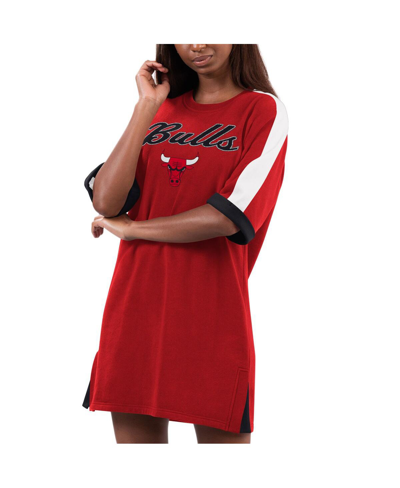 G-iii 4her By Carl Banks Women's  Red Chicago Bulls Flag Sneaker Dress