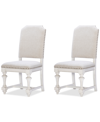 MACY'S MANDEVILLE 2PC UPHOLSTERED CHAIR SET