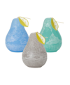 VANCE KITIRA 4.5" PEAR CANDLES KIT, SET OF 3