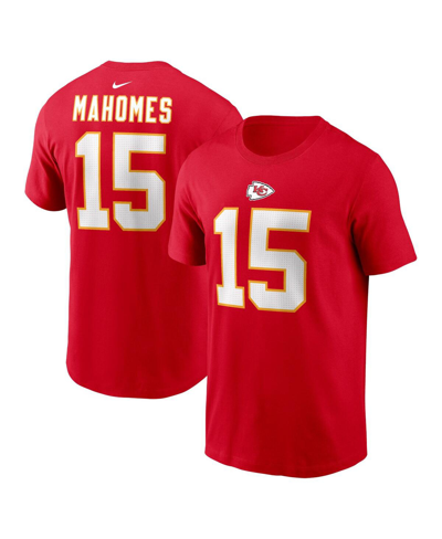 NIKE MEN'S NIKE PATRICK MAHOMES RED KANSAS CITY CHIEFS PLAYER NAME AND NUMBER T-SHIRT