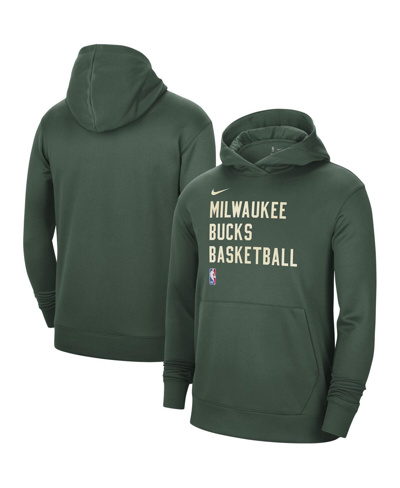 NIKE MEN'S AND WOMEN'S NIKE HUNTER GREEN MILWAUKEE BUCKS 2023/24 PERFORMANCE SPOTLIGHT ON-COURT PRACTICE 