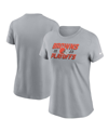 NIKE WOMEN'S NIKE GRAY CLEVELAND BROWNS 2023 NFL PLAYOFFS ICONIC T-SHIRT