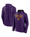 Fanatics Branded Heather Purple Phoenix Suns Fast Break Pullover Hoodie In Heather Purple