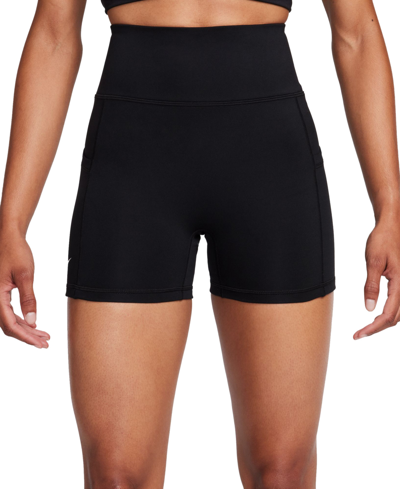 Nike Women's Advantage Dri-fit Tennis Shorts In Black,white