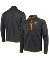 COLUMBIA MEN'S COLUMBIA CHARCOAL TENNESSEE VOLUNTEERS CANYON POINT OMNI-SHIELD RAGLAN HALF-ZIP TOP