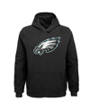 Outerstuff Youth Black Philadelphia Eagles Team Logo Pullover Hoodie In Black