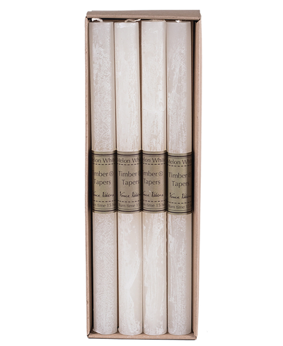 Vance Kitira 12" Timber Tapers, Set Of 12 In Melon White