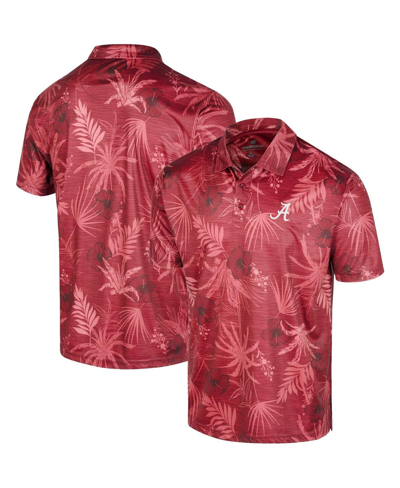 Colosseum Crimson Alabama Crimson Tide Palms Team Polo