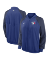 NIKE WOMEN'S NIKE ROYAL TORONTO BLUE JAYS AUTHENTIC COLLECTION TEAM RAGLAN PERFORMANCE FULL-ZIP JACKET