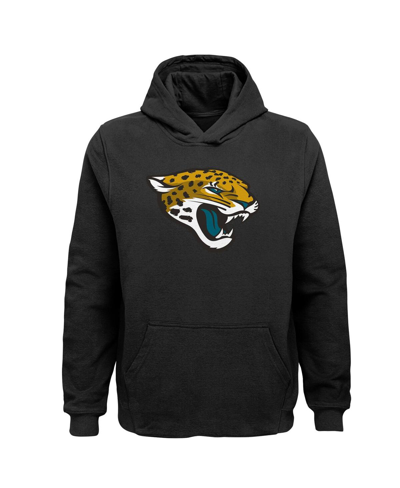 Outerstuff Kids' Big Boys Black Jacksonville Jaguars Team Logo Pullover Hoodie