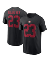 Nike Men's  Christian Mccaffrey Black San Francisco 49ers Player Name And Number T-shirt In Black